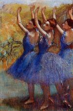 Three Dancers in Violet Tutus 1896